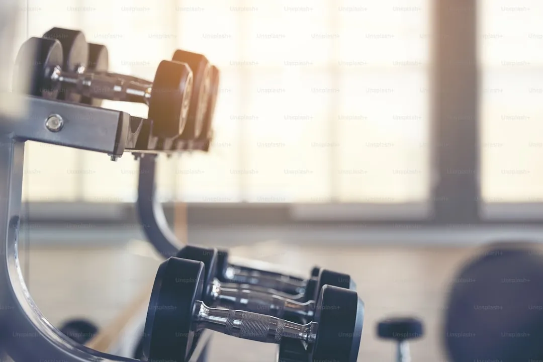 Abstract blur gym Fitness interior and free space for your decoration and background